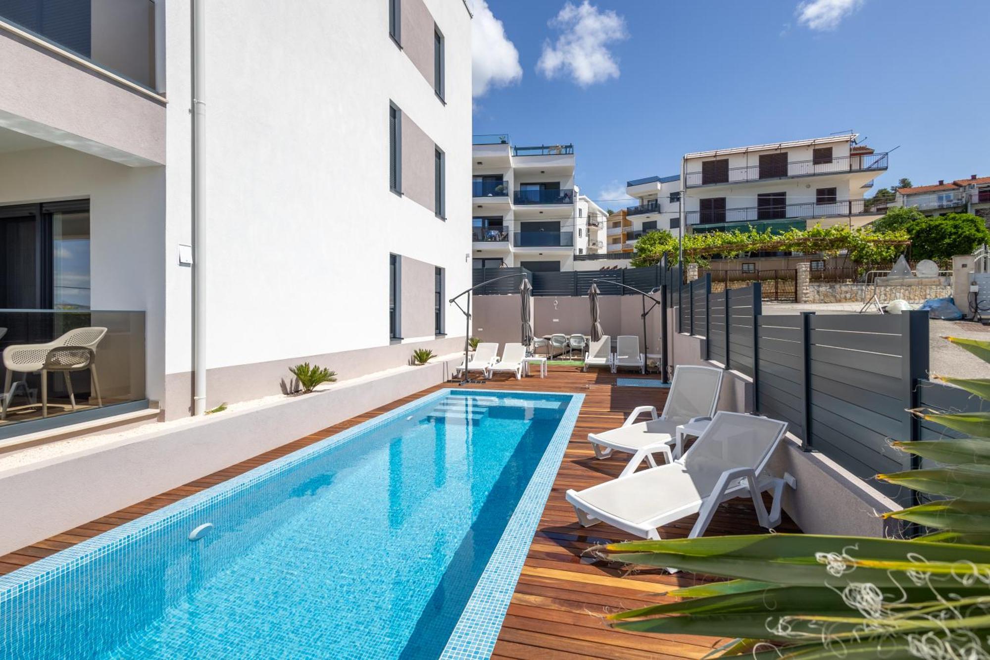 Adriatic Garden Apartments Okrug Gornji Exterior foto